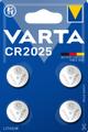VARTA CR2025 Lithium Coin 4 Pack