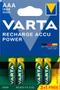 VARTA Recharge Charge Accu Power AAA 1000mAh 4 Pack (3+1)