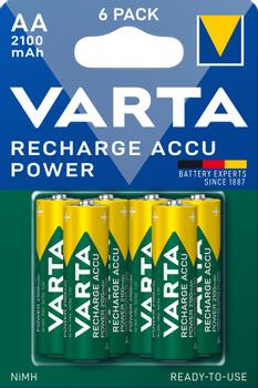 VARTA Recharge Charge Accu Power AA 2100mAh 6 Pack (56706101436)