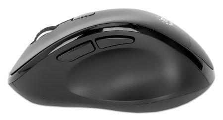 MANHATTAN MH Wireless Ergonomic Mouse with 2-in-1 USB Receiver (190237)