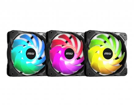 MSI Max F12A-3 120Mm Argb Fan Kit  (OE3-7G09F02-W57)