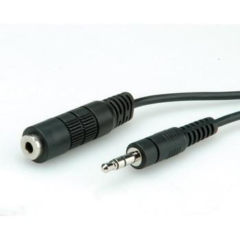 ROLINE 3.5mm Jack Extension Cable. M/F. Black 5.0m (11.09.4355)