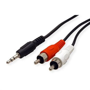 ROLINE 3.5Mm/2X Rca (M) Cable 10 M (11.09.4349)