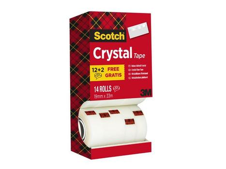SCOTCH Tape SCOTCH Crystal Clear 19mmx33m (14) (6-1933R14)