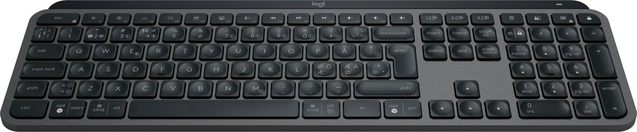 Logitech MX Keys S - tastatur - QWERTY - Nordisk (dansk/ finsk/ norsk/ svensk) - grafitt (920-011581)