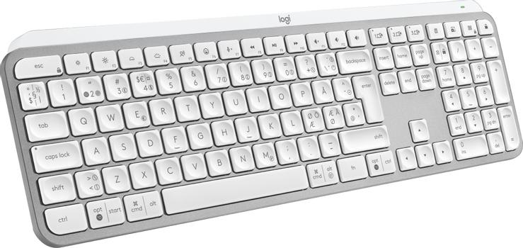 Logitech MX Keys S - tastatur - QWERTY - Nordisk (dansk/ finsk/ norsk/ svensk) - blekgrå (920-011582)