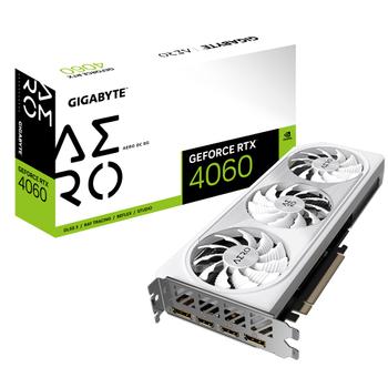GIGABYTE GeForce RTX 4060 AERO OC - 8GB GDDR6 RAM - Grafikkort (GV-N4060AERO OC-8GD)