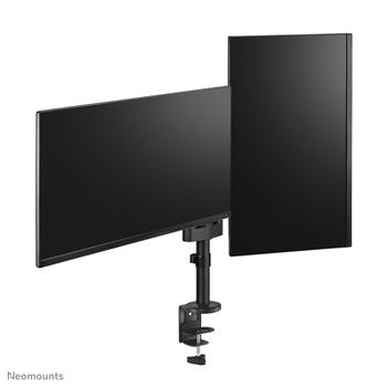 Neomounts by Newstar Screen Desk Mount 17-27inch clamp+grommet 2 screens Black (DS60-425BL2)