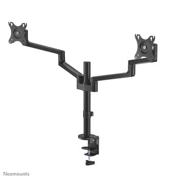 Neomounts by Newstar Screen Desk Mount 17-27inch clamp+grommet 2 screens Black (DS60-425BL2)
