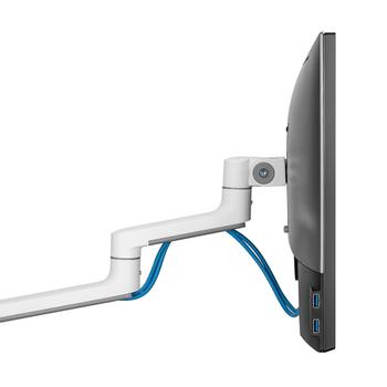 Neomounts by Newstar NEOMOUNTS BY Screen Desk Mount 17-27inch clamp+grommet 1 screen White (DS60-425WH1)