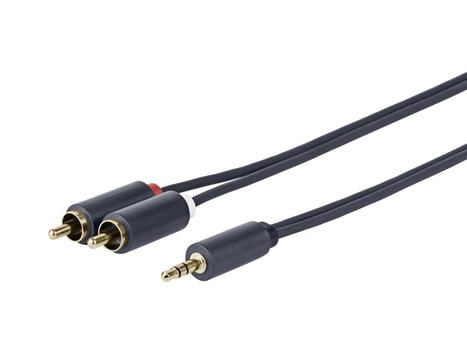 VIVOLINK 3.5MM - 2 X RCA M-M 1 Meter (PROMJRCA1)