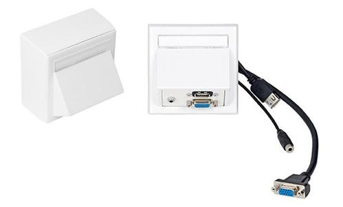 VIVOLINK Wall box VGA, USB, Stereo 3,5 (WI221183)