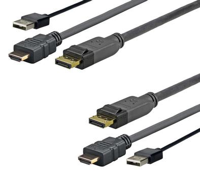VIVOLINK Pro HDMI+USB to DP 5 Meter (PROHDMIUSBDP5)