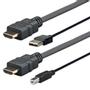 VIVOLINK Pro - HDMI-kabel - HDMI / USB - USB, HDMI (han) til USB Type B, HDMI (han) - 2 m - 4K support