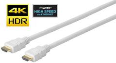 VIVOLINK Pro - HDMI-kabel - HDMI (han) til HDMI (han) - 5 m - tripel-afskærmet - hvid - formet, 4K support (PROHDMIHD5W)