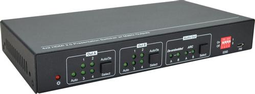 VIVOLINK HDMI 2.0 4x2, Matrix switcher, (VLHDMIMAT4X2RS)