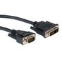 ROLINE DVI Cable DVI(12+5)-HD15. M/M. Black. 3.0m