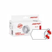 METO Etiket Meto 26x12mm hvid permanent 1000stk/rul 6rul/pak