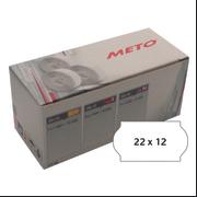 METO METO-Etiketter 22x12 G2 hvid 7 ruller