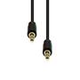 ProXtend Mini-Jack 3-Pin Slim Cable M-M Black 0.5M
