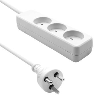 ProXtend Danish IT Power Strip 3-way 15M White (KIT3-KIT15W)