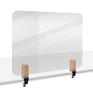 LEGAMASTER ELEMENTS desk divider transparant 60x80cm clamps