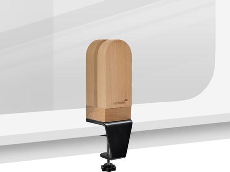 LEGAMASTER ELEMENTS desk divider transparant 60x120cm clamps (7-209711)