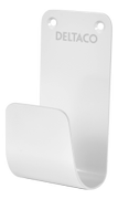 DELTACO E-CHARGE CABLE HOOK WHITE, SS304