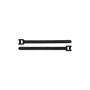 ProXtend Hook and Loop 20cm x 12mm Black 10pcs