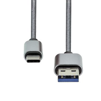 ProXtend USB-C to USB A 3.0 cable 2M Silver braiding (USBC-USBA3-002S)