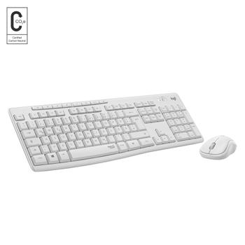 Logitech MK295 Silent - tastatur- og mussett - US International - gulaktig hvit Inn-enhet (920-009824)