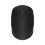 LOGITECH h B170 - Mouse - optical - 3 buttons - wireless - 2.4 GHz - USB wireless receiver - black (910-004798)