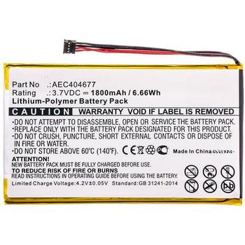 CoreParts Battery 6.66Wh Li-Pol 3.7V (MBXAMP-BA008)