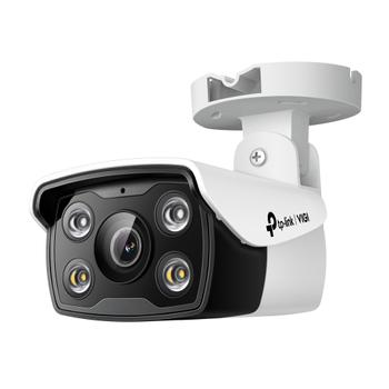 TP-LINK 4MP Outdoor Full-Color Bullet Network Camera SPEC: H.265+/ H.265/ H.264+/ H.264,   1/3" Progressive Scan CMOS,  Color/ 0.005 Lux@F1.6,  0 Lux with IR/White Light,  25fps/ 30fps ( 2560x1440,  2304x1296,   2048 (VIGI C340(2.8mm))