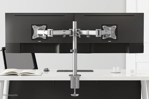 Neomounts by Newstar NEOMOUNTS SELECT Flat Screen Desk Mount 2 screens Silver 16kg (NM-D135DSILVER)