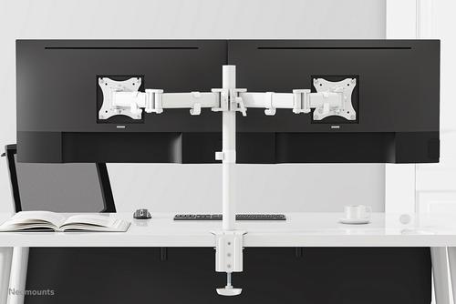 Neomounts by Newstar Full Motion DualDesk Mnt - Wht (NM-D135DWHITE)