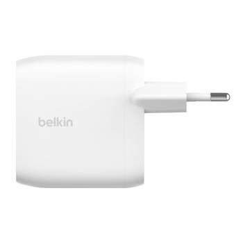BELKIN DUAL 30W USB-C WALL CHARGER PD 60W WHT (WCB010VFWH)