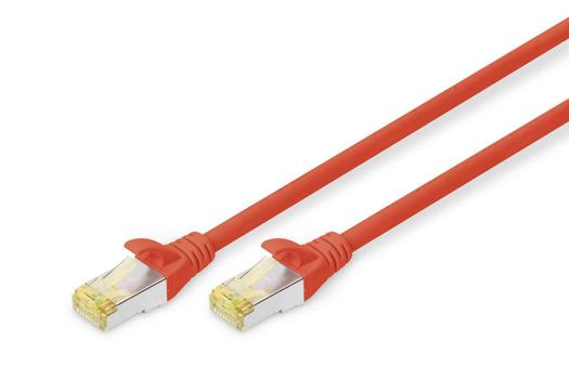 DIGITUS S-FTP PatchCord Cat6a. LSZH CU. Red. 10m Factory Sealed (DK-1644-A-100/R)