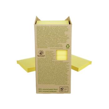 3M Post-it Notisar 76x76 recycled gul (16) (7100172245*10)