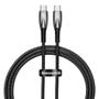 BASEUS USB-C cable for USB-C Glimmer Series 100W 1m (Black)