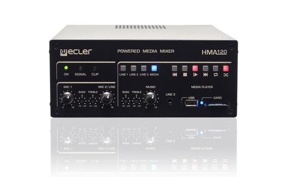 ECLER HMA120 | media mixer | 1x120W 4Î© or 70V/100V | MixerfÃ¶rstÃ¤rkare (CHMA120)