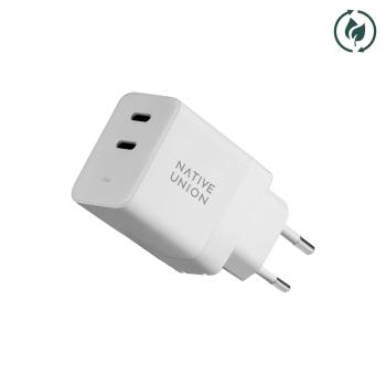 NATIVE UNION Fast Gan Charger 35W. White. (FAST-PD35-WHT-EU)