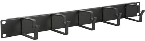 LANVIEW 1U 19" CABLE ORGANIZER PANEL, (RAO100BL)