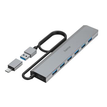 HAMA USB Hub 7 Ports incl. Power Supply Unit (00200137)