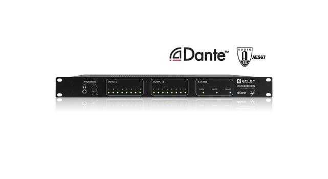 ECLER MIMO4040CDN | Digital Matrix DSP with Conference firmware | Automixer & AEC | 32/32 Dante (in/out) (CMIMO4040CDN)