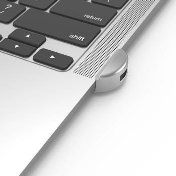 COMPULOCKS Ledge Lock Adapter for MacBook Air M1 (Cable Not Included) - Adapter för säkerhetslåsurtag - silver - för MacBook Air 13,3" (MBALDG03)