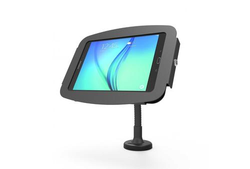 COMPULOCKS iPad Pro 12.9" (3-6th Gen) Space Enclosure Flex Arm Mount - Monteringssats (bordsställ,  hölje, flexible arm mount) - för surfplatta - låsbar - höggradig aluminium - svart - skärmstorlek: 12.9" - för A (159B299PSENB)