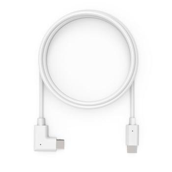 COMPULOCKS 6ft Charge & Data USB-C to USB-C 90-Degree Cable Right Angle - USB-kabel - 24 pin USB-C (hane) rak till 24 pin USB-C (hane) högervinklad - 1.83 m - vit - för BrandMe, Space Flex, Space Kiosk, Space Ra (6FTALLUSBC)