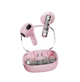 STREETZ T150 TWS earphones, Transparent Pink