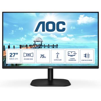 AOC B2 27B2H/EU LED display 68.6 cm (27") 1920 x 1080 pixels Full HD Black (27B2H/EU)